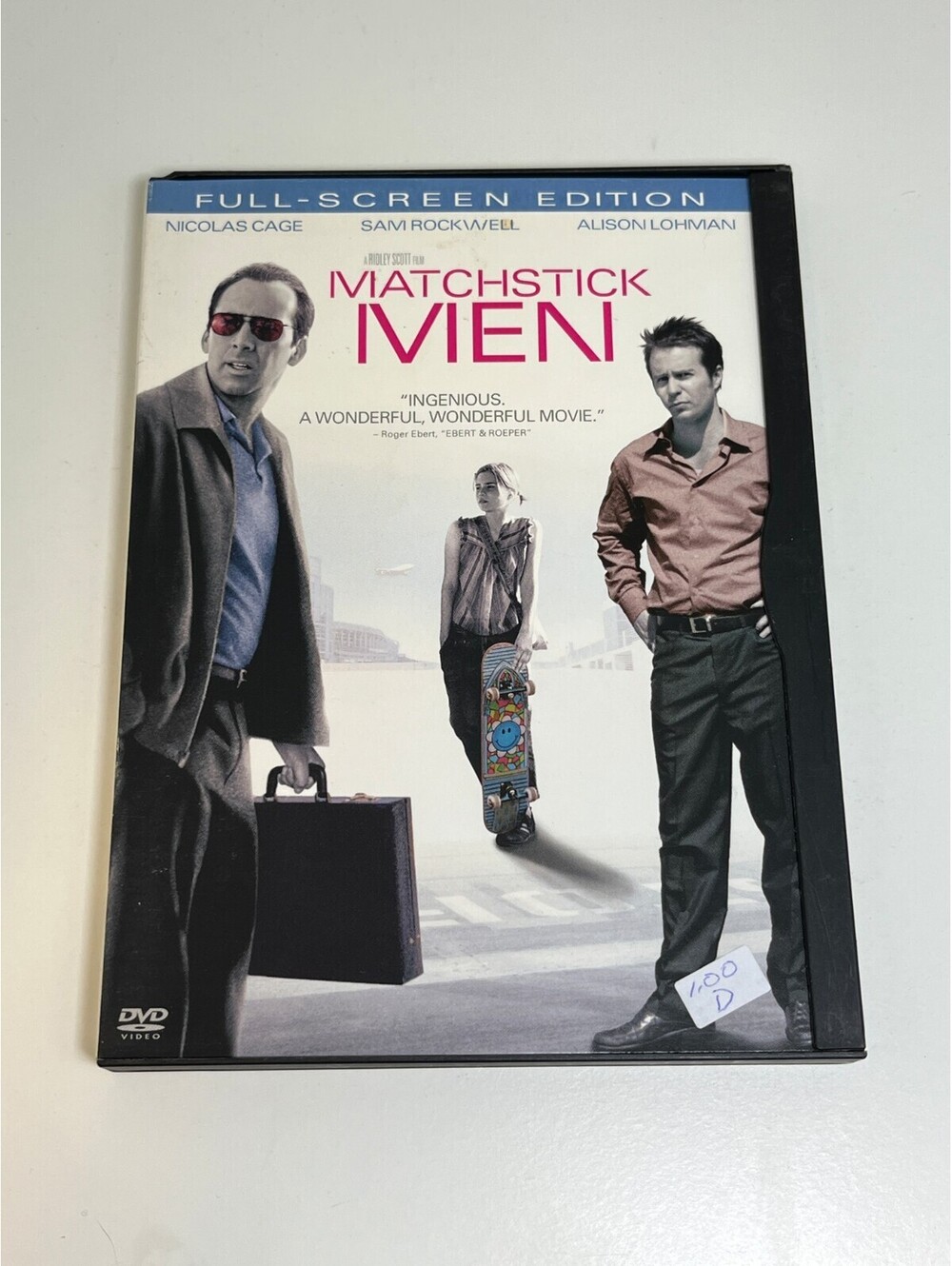 Matchstick Men DVD Nicolas Cage Ridley Scott